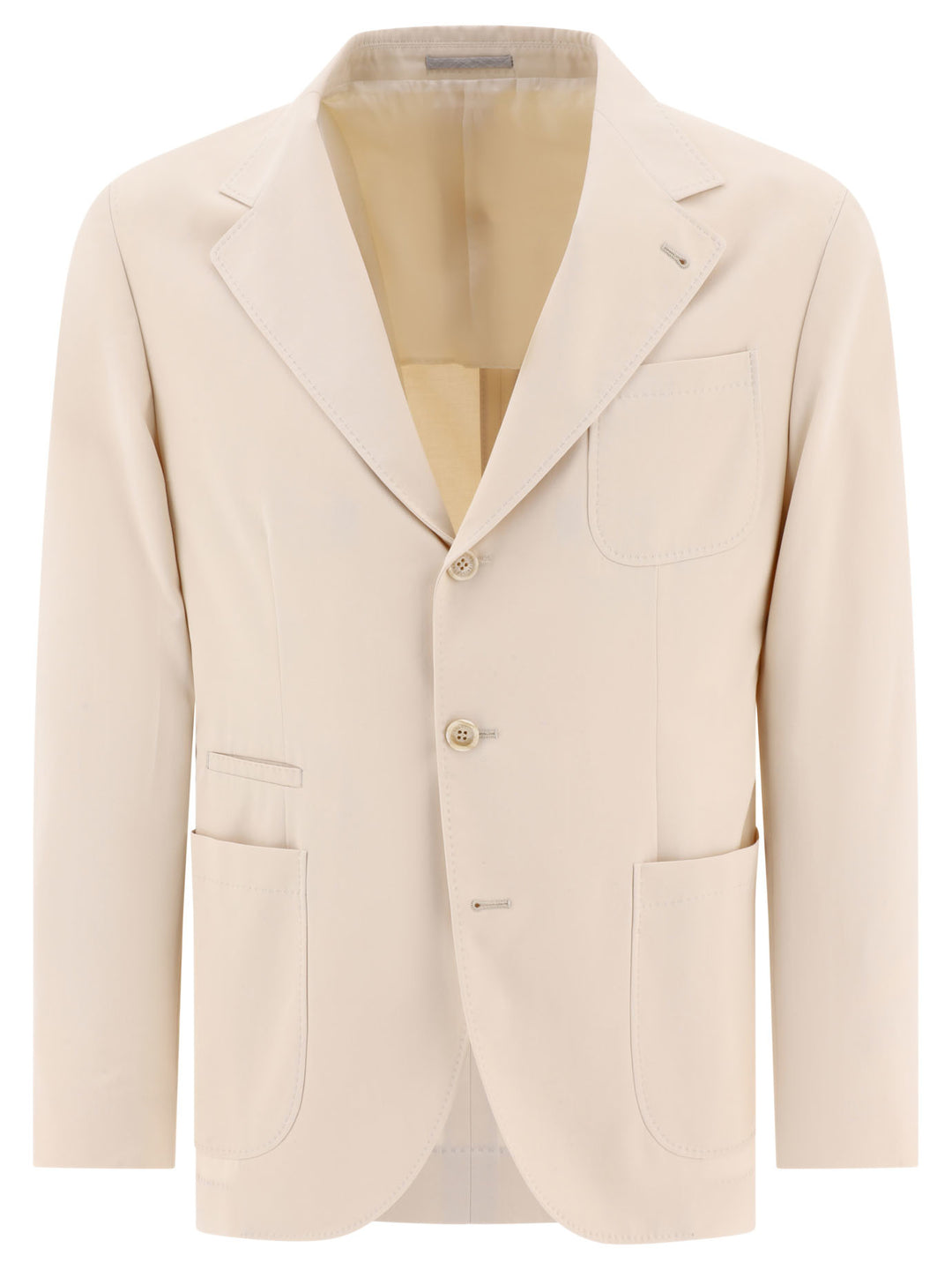 Deconstructed Blazer Jackets Beige