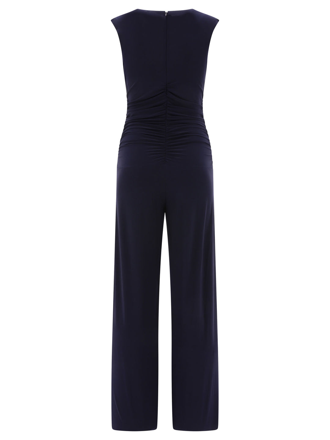 V-Neck Jumpsuit Dresses Blue