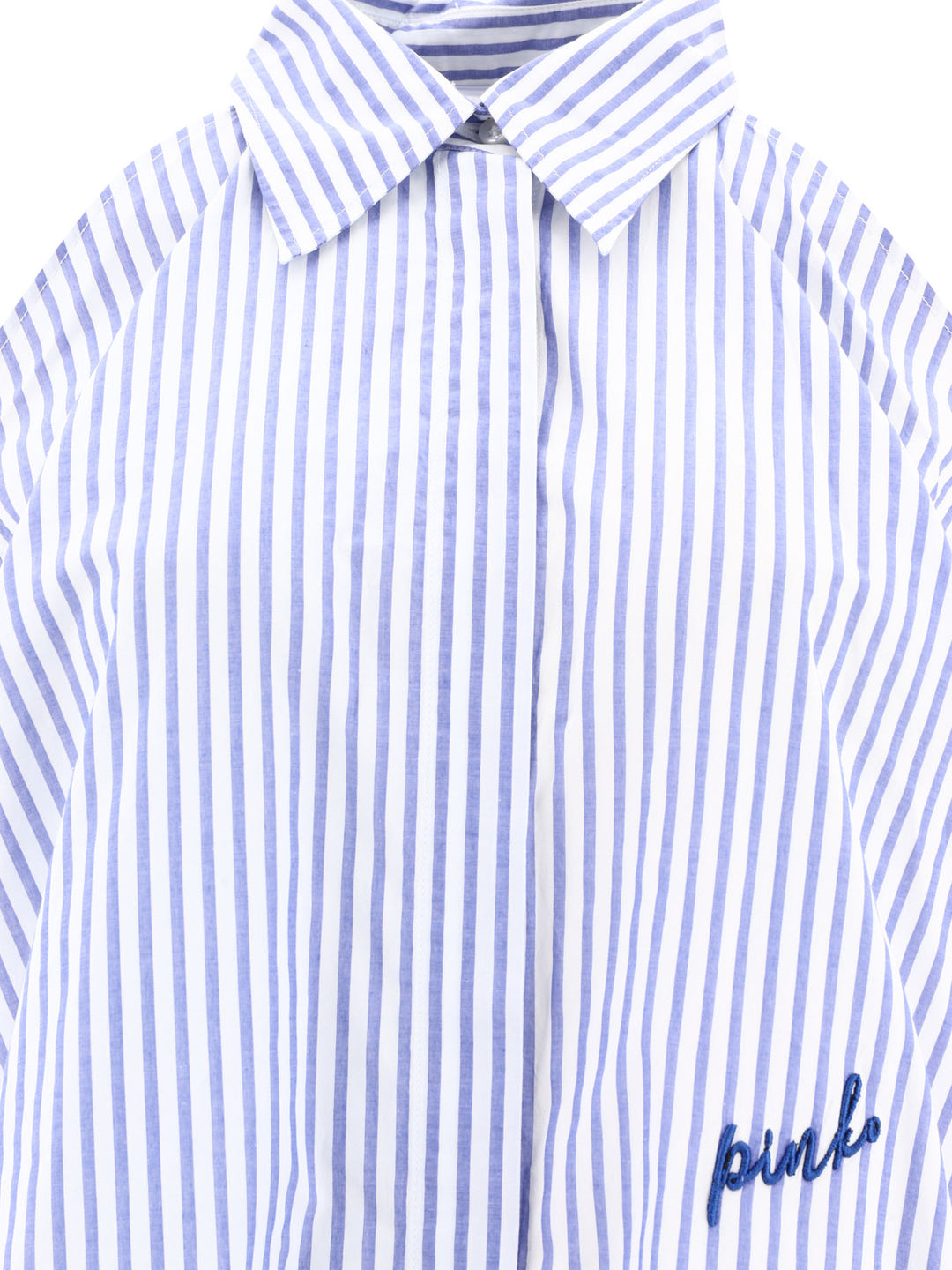 Striped Shirt With Shoulder Openings Shirts Blue