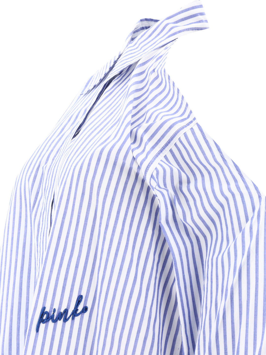 Striped Shirt With Shoulder Openings Shirts Blue