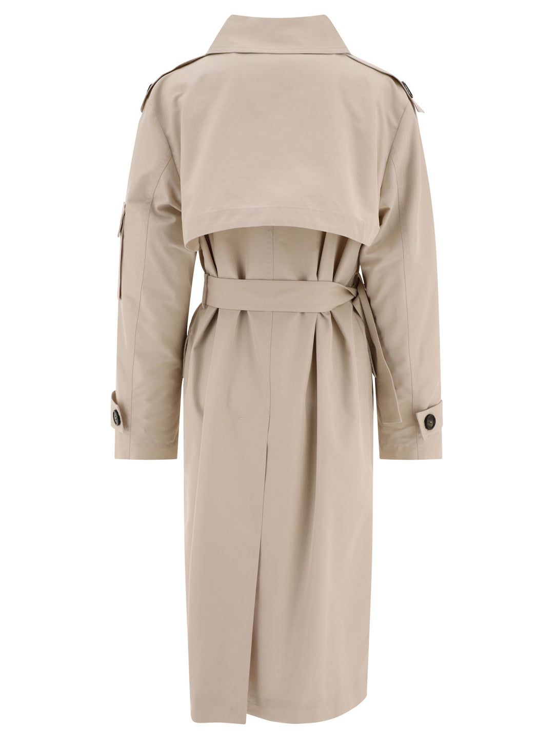 Trench Coat In Technical Gabardine Coats Beige