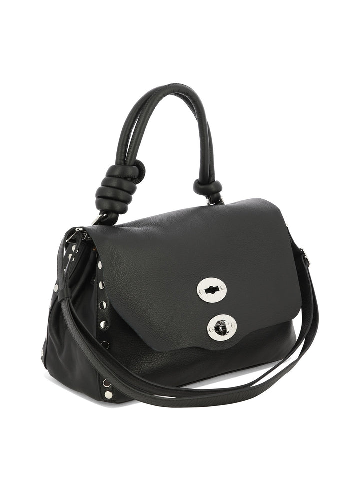 Postina Piuma Knot S Handbags Black