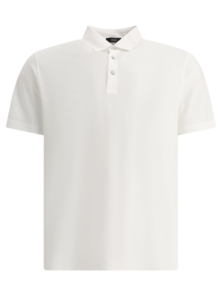 CrêPe Jersey Polo Shirt Polo Shirts White