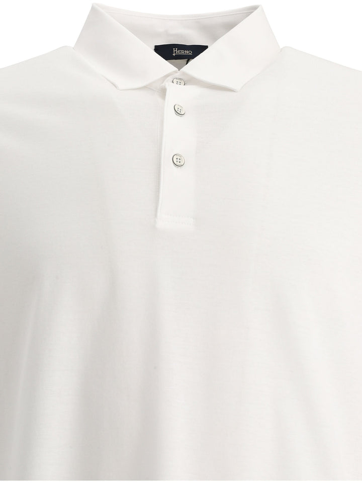 CrêPe Jersey Polo Shirt Polo Shirts White