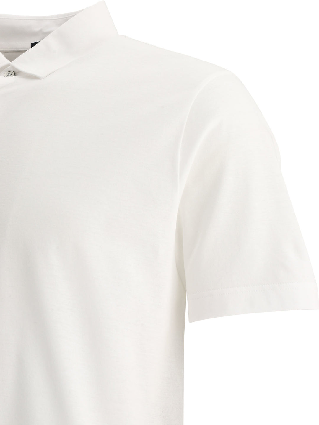 CrêPe Jersey Polo Shirt Polo Shirts White