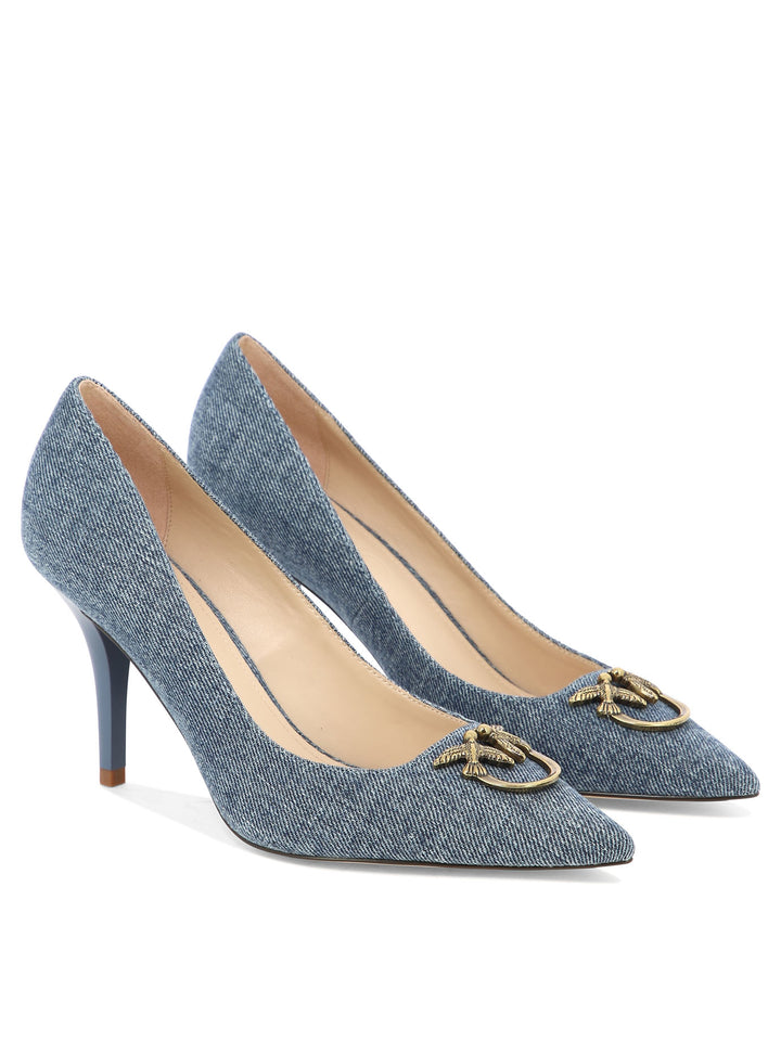 Lucy Heeled Shoes Light Blue