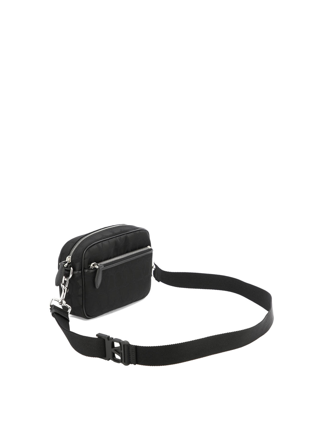 Crossbody Bag In Toile Iconographe Technical Fabric Crossbody Bags Black