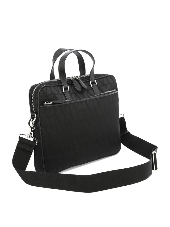 Work Bag In Toile Iconographe Technical Fabric Handbags Black