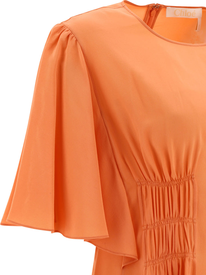 Wing Sleeve Top Tops Pink