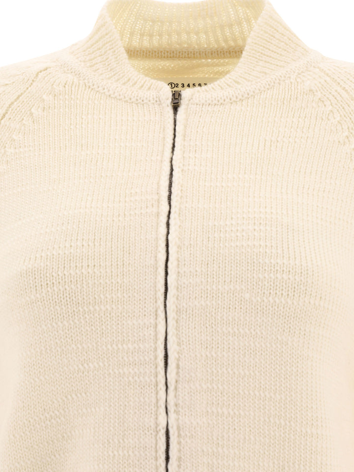 Knit Cardigan Knitwear White