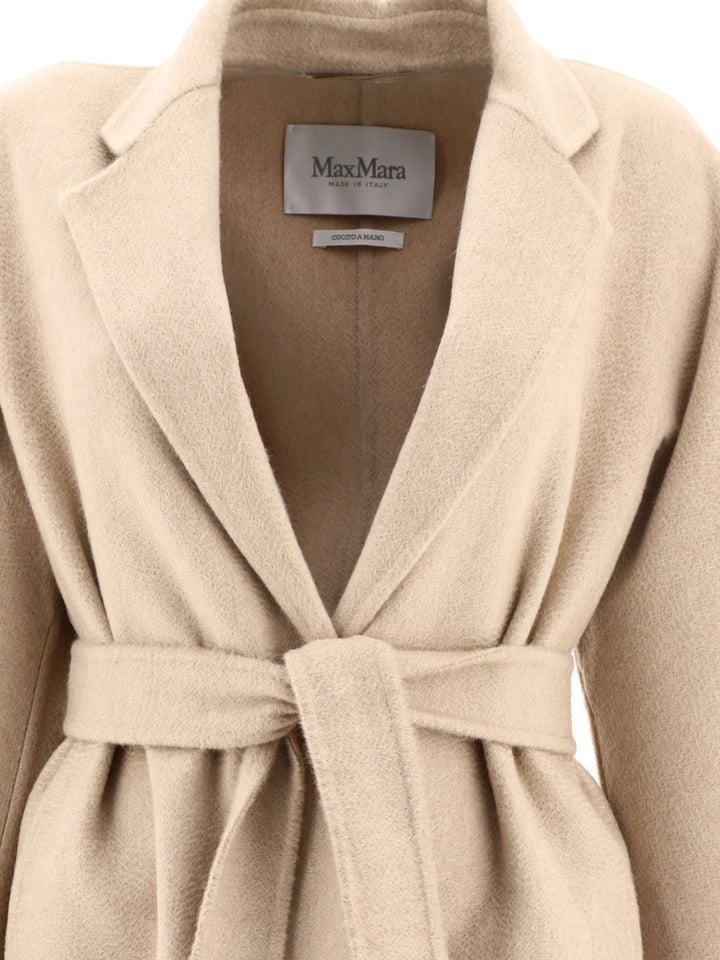 Short Cashmere Wrap Coat Coats Beige