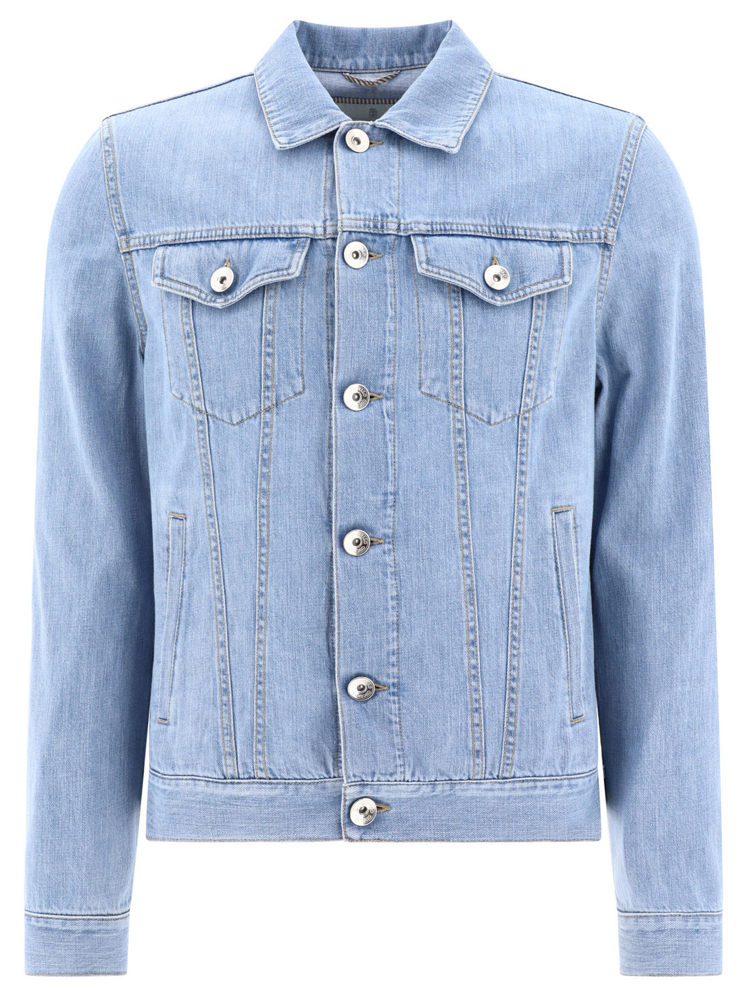 Lightweight Denim Four-Pocket Jacket Jackets Light Blue