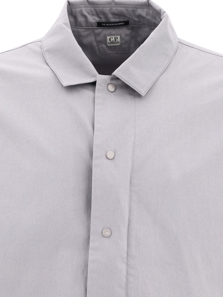 Gabardine Shirt Shirts Grey