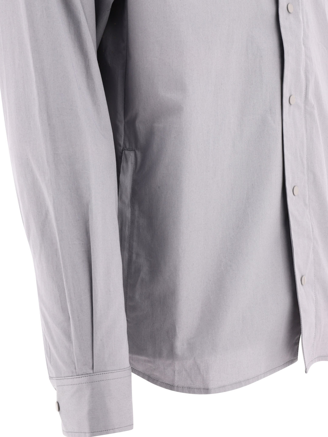 Gabardine Shirt Shirts Grey