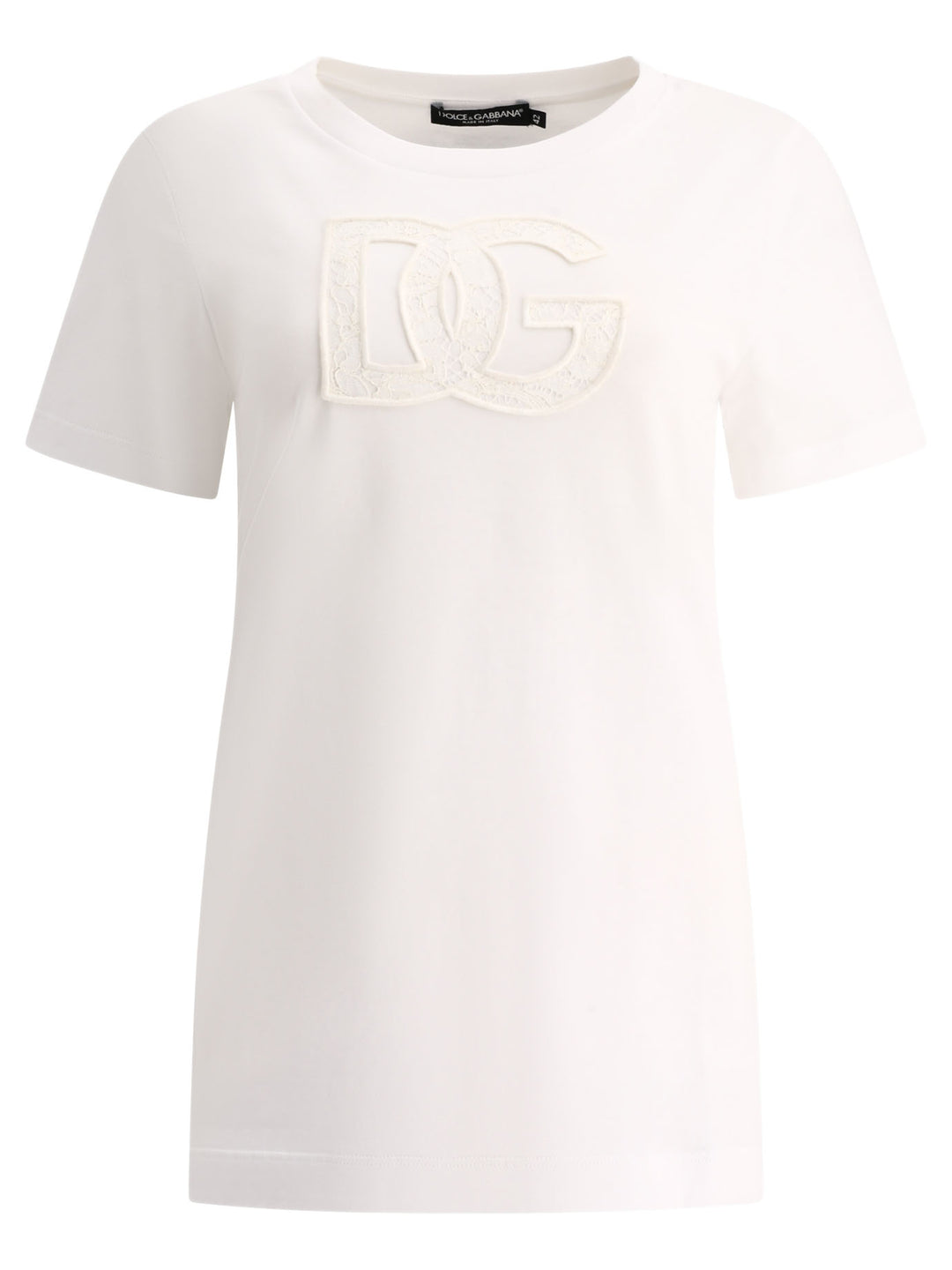 T-Shirt With Logo Patch T-Shirts White