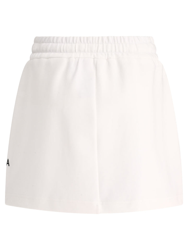 Jersey Miniskirt With Dg Logo Patch Skirts White