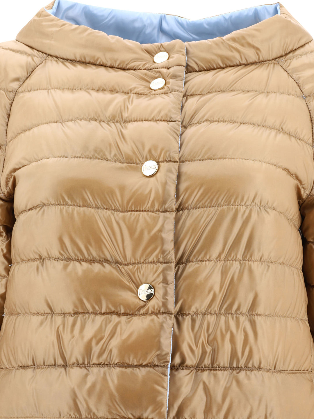 Quilted Reversible Down Jacket Jackets Light Blue