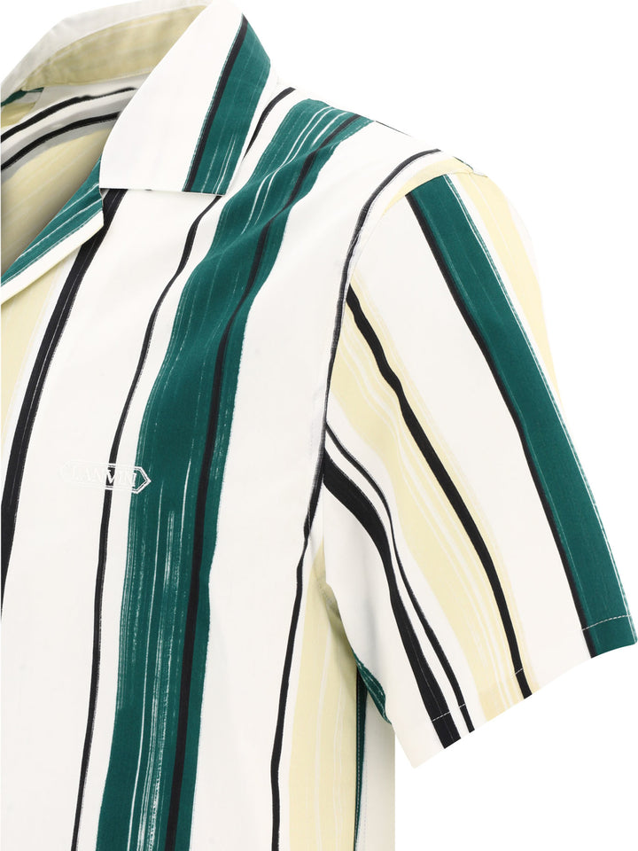 Shirt With Striped Pattern Shirts Green