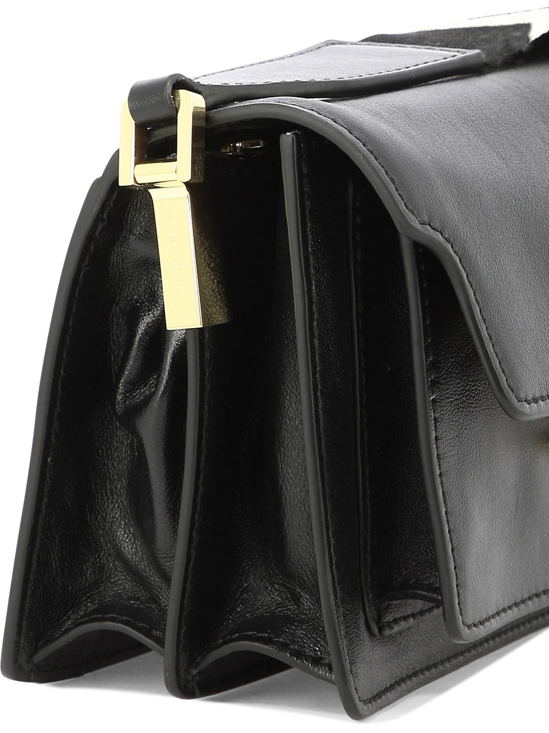 Mini Trunk Soft Shoulder Bags Black