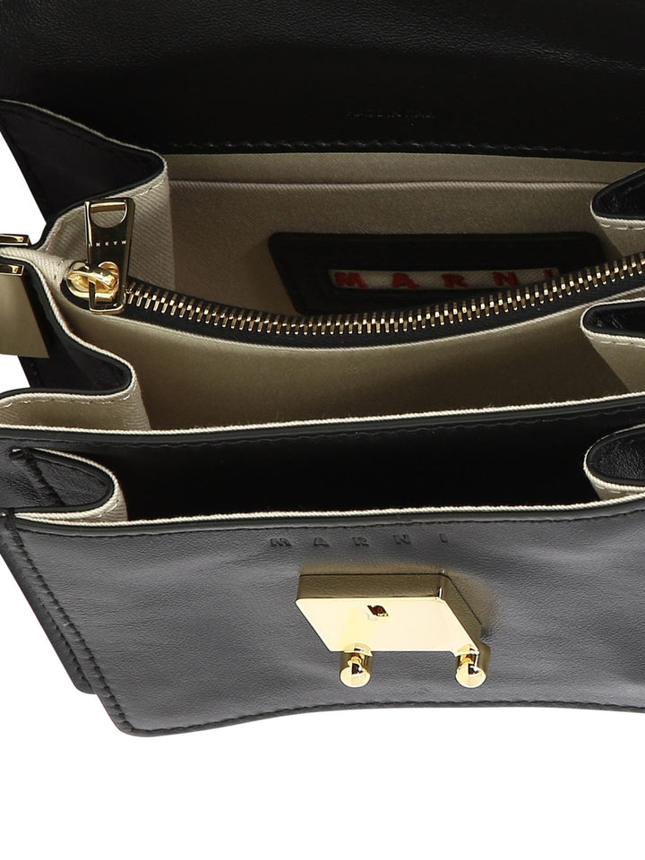 Mini Trunk Soft Shoulder Bags Black