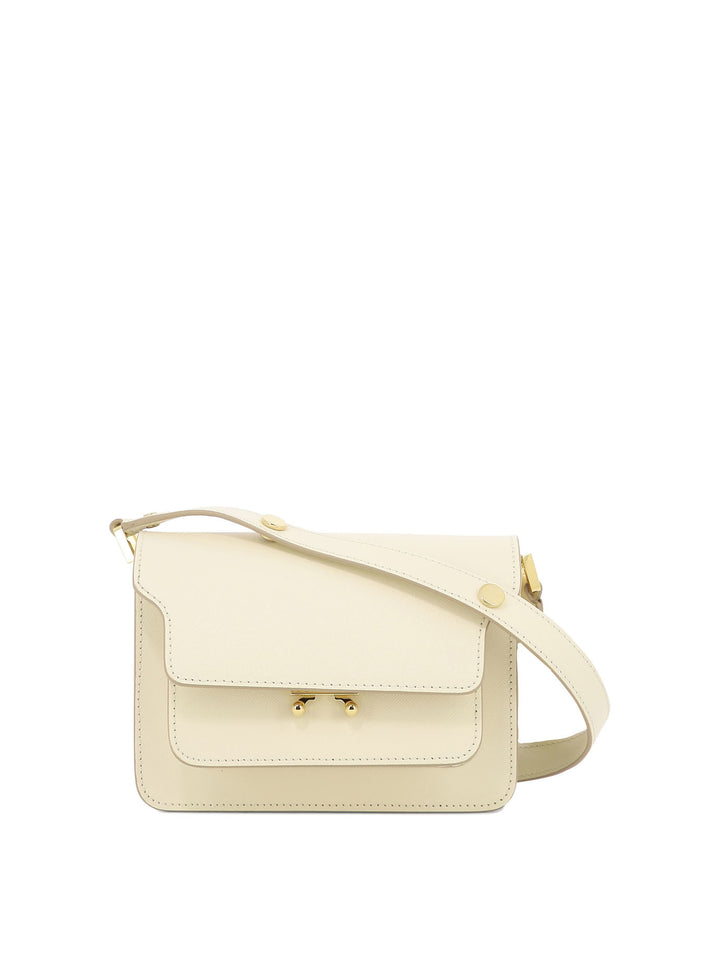 Trunk Mini Shoulder Bags Beige