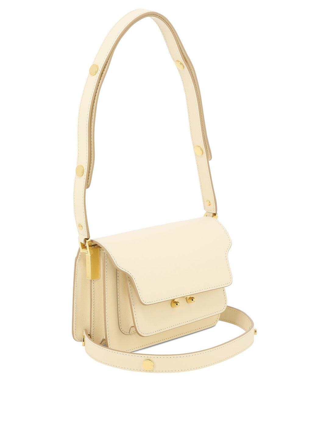 Trunk Mini Shoulder Bags Beige