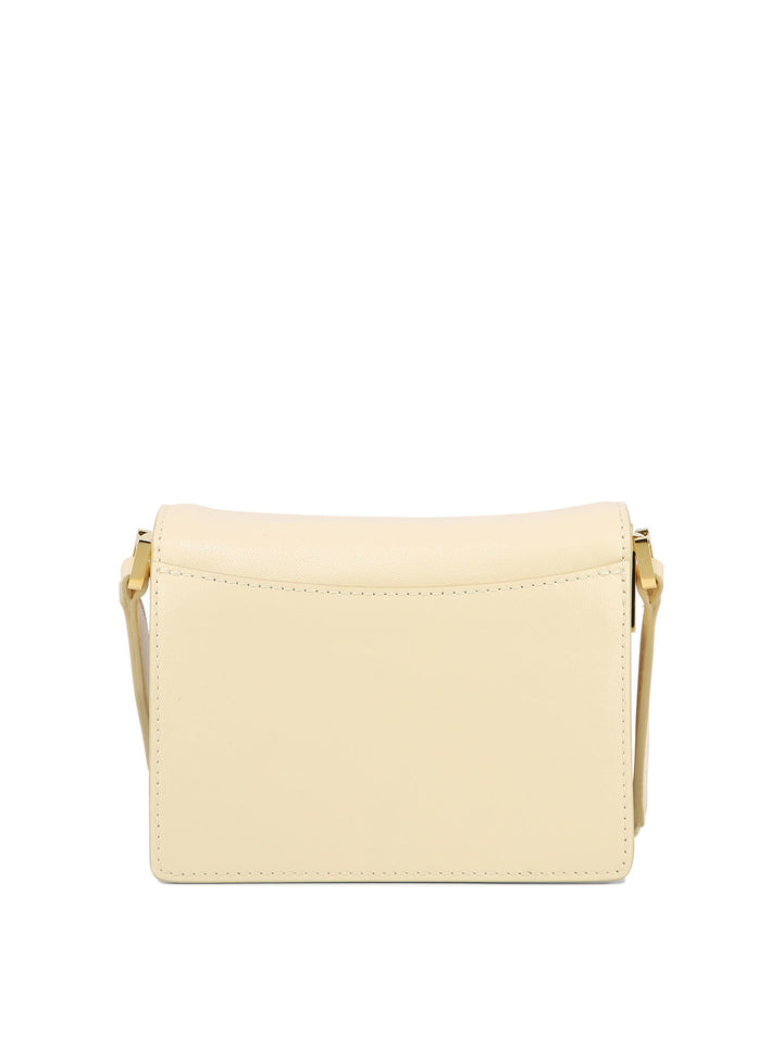 Mini Trunk Soft Shoulder Bags Beige