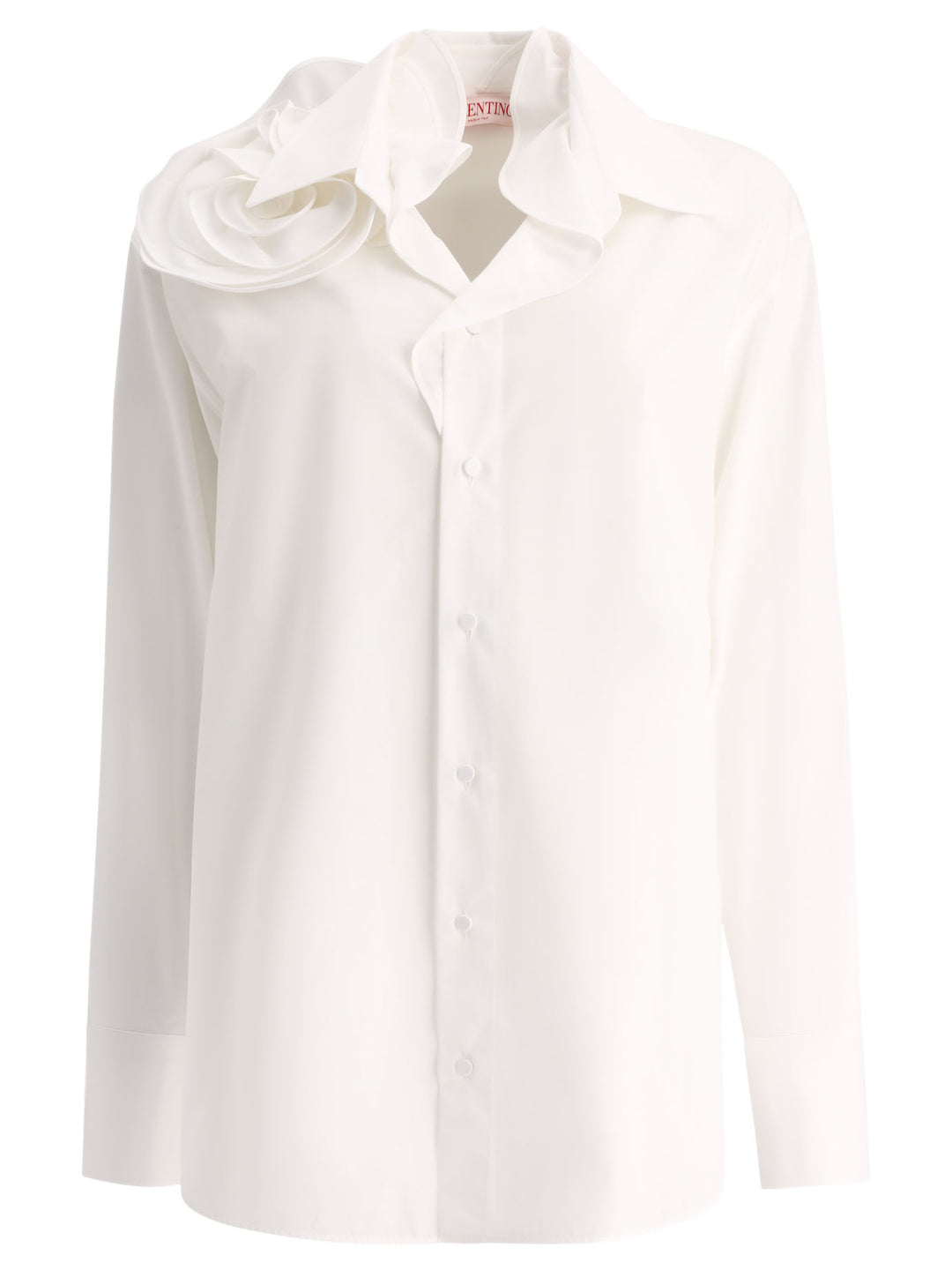 Cotton Popeline Shirt Shirts White