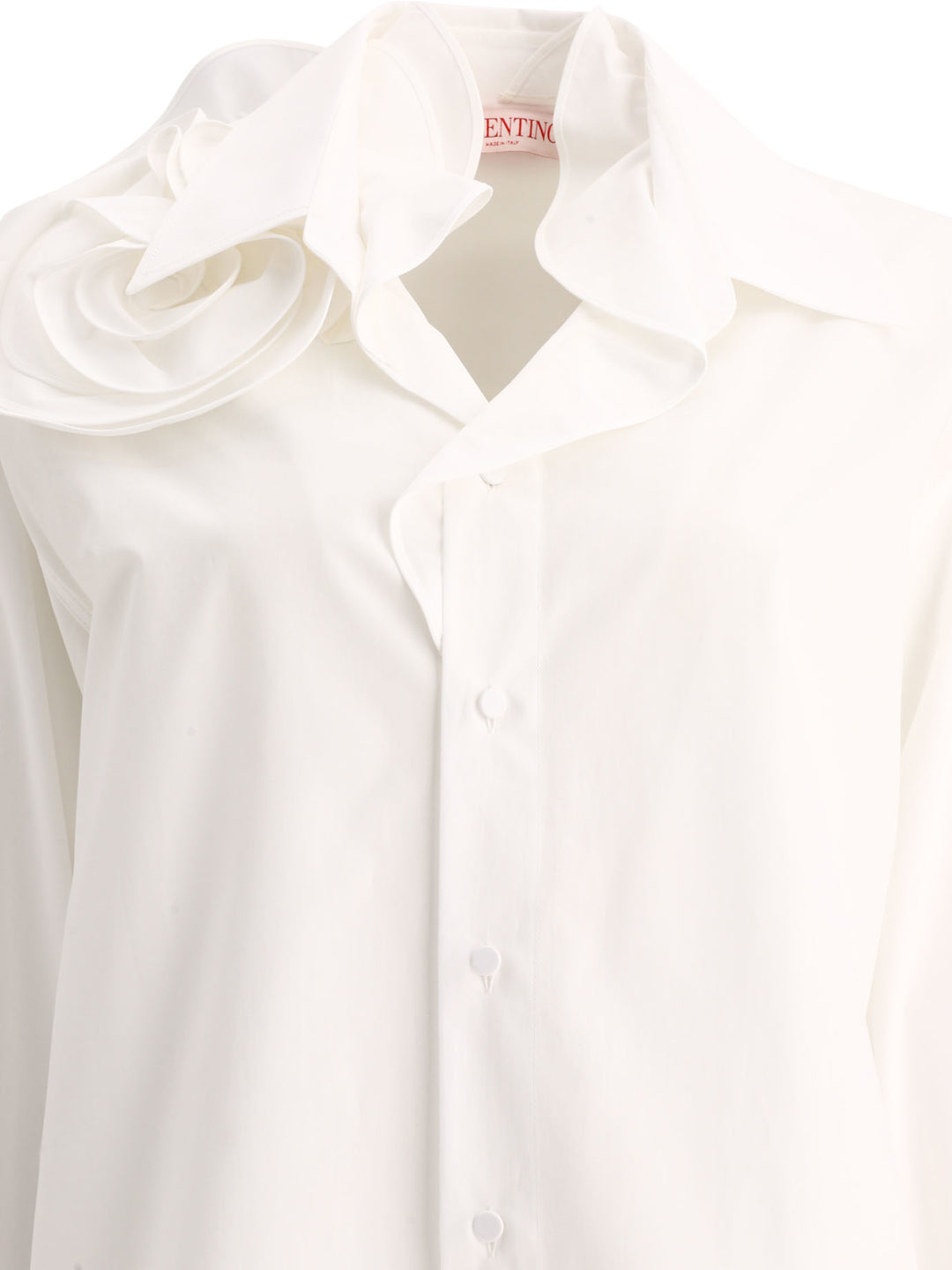 Cotton Popeline Shirt Shirts White