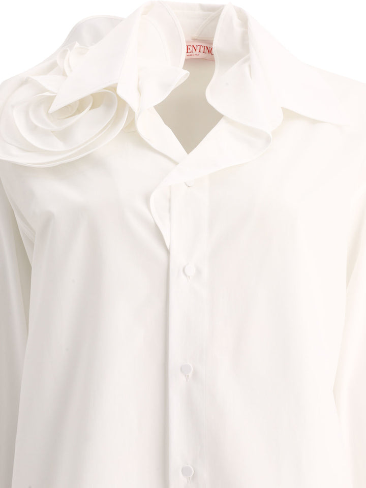 Cotton Popeline Shirt Shirts White