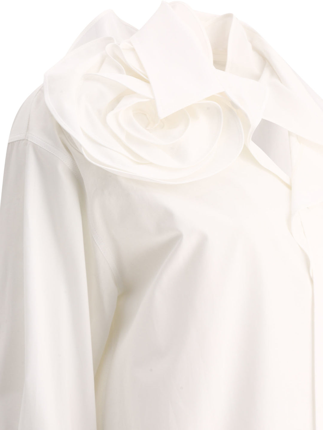 Cotton Popeline Shirt Shirts White