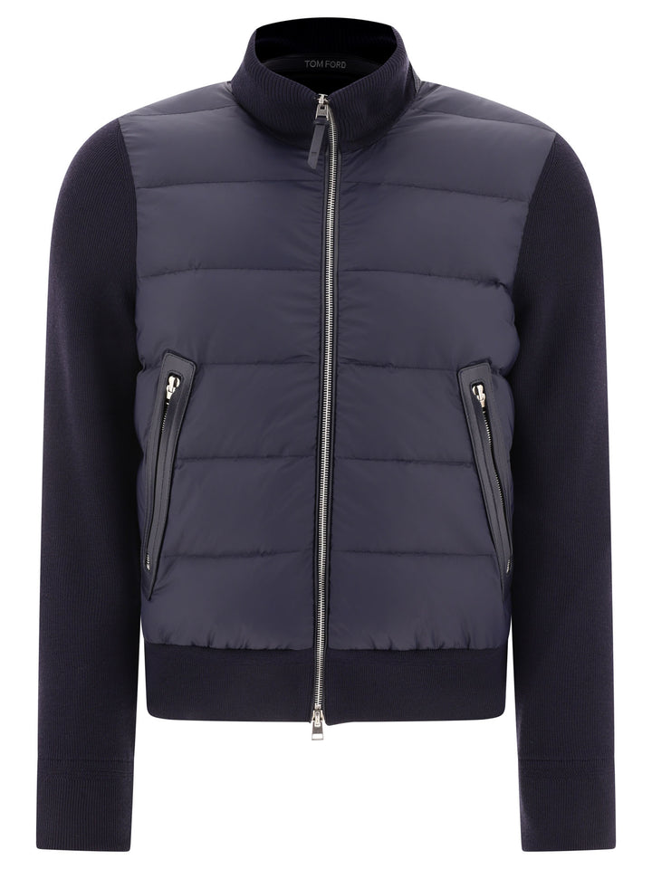 Tricot Down Jacket Jackets Blue