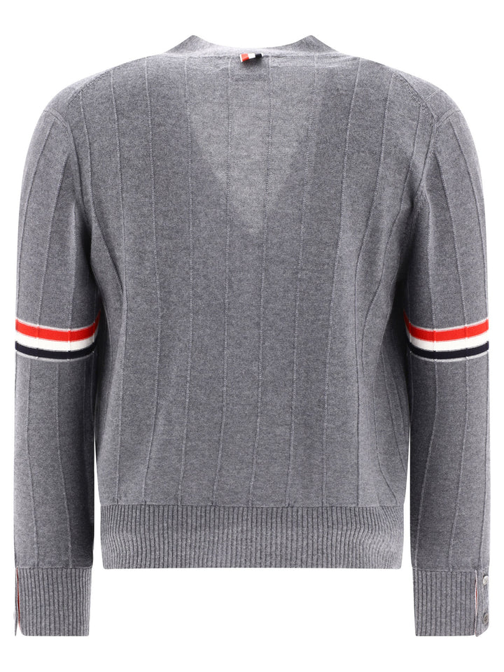 Rwb Cardigan Knitwear Grey