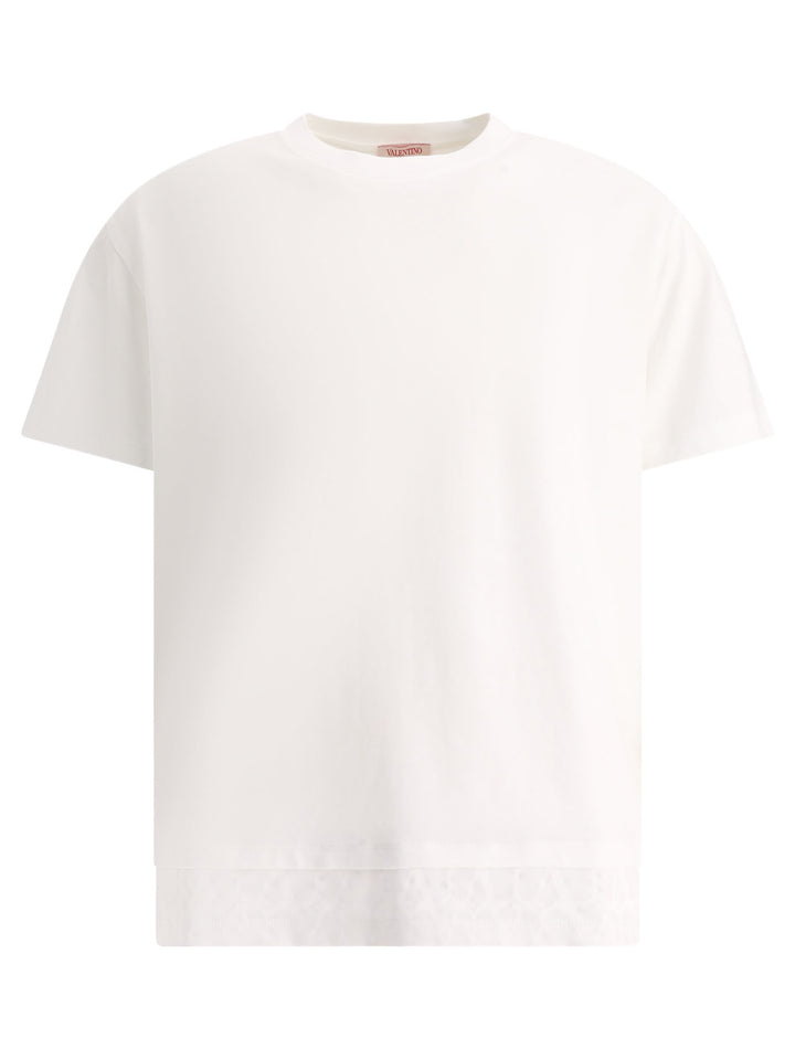 T-Shirt With Toile Iconographe Detail T-Shirts White