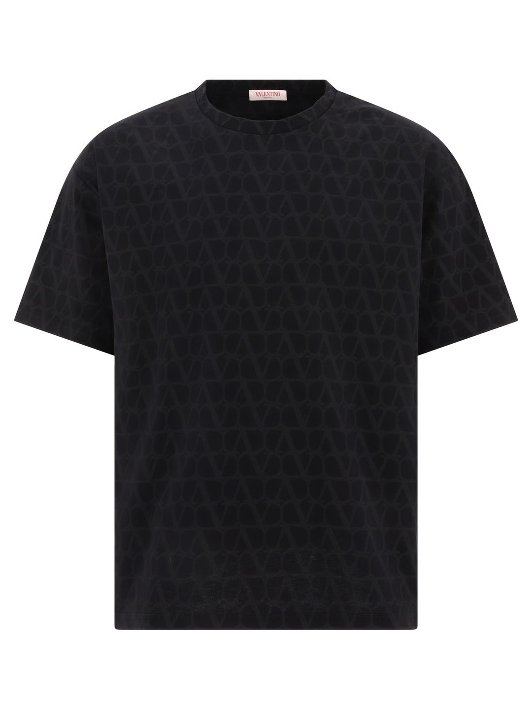 T-Shirt With Toile Iconographe All-Over Print T-Shirts Black