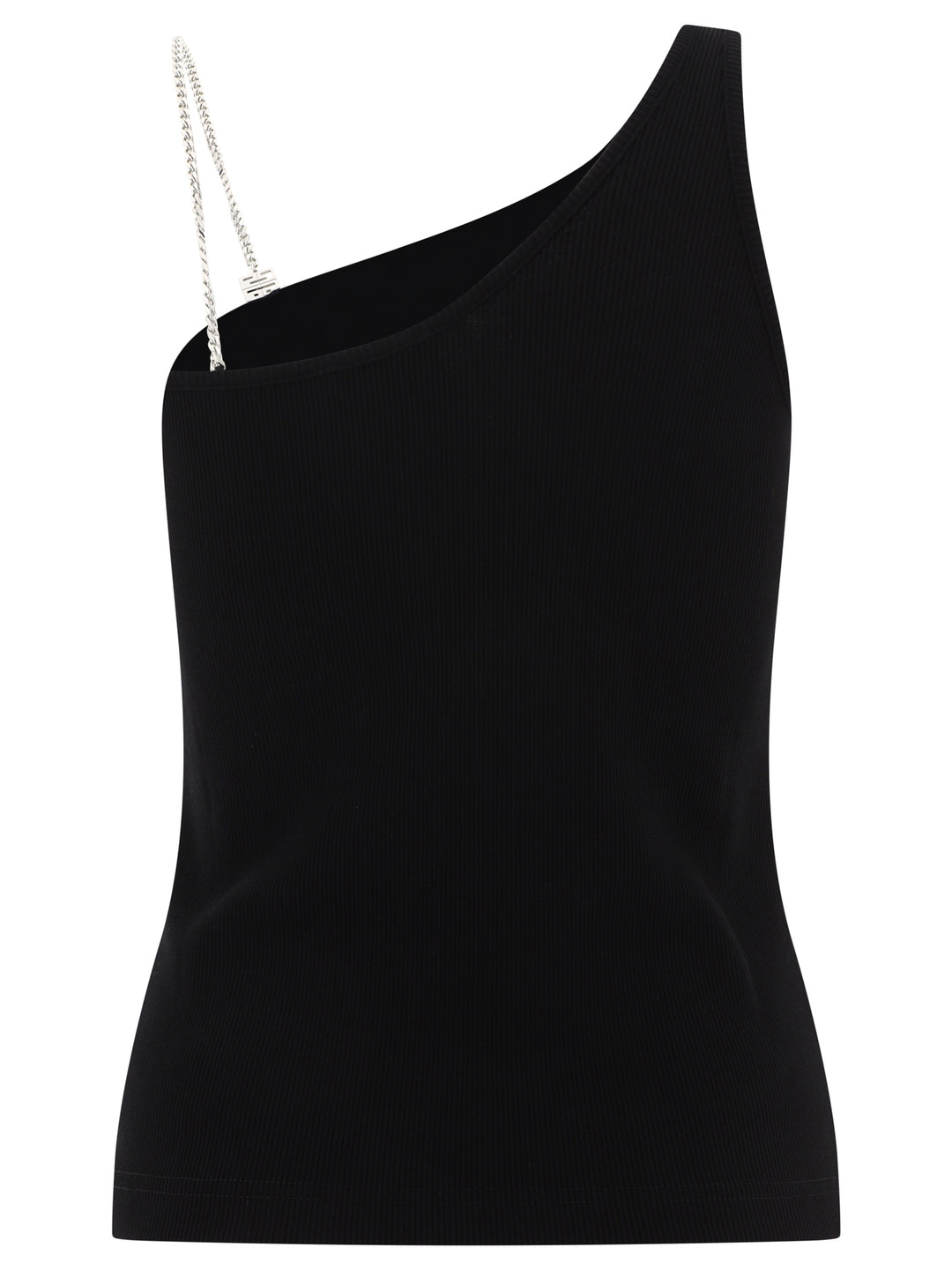 Asymmetric Top With Chain Detail Tops Black