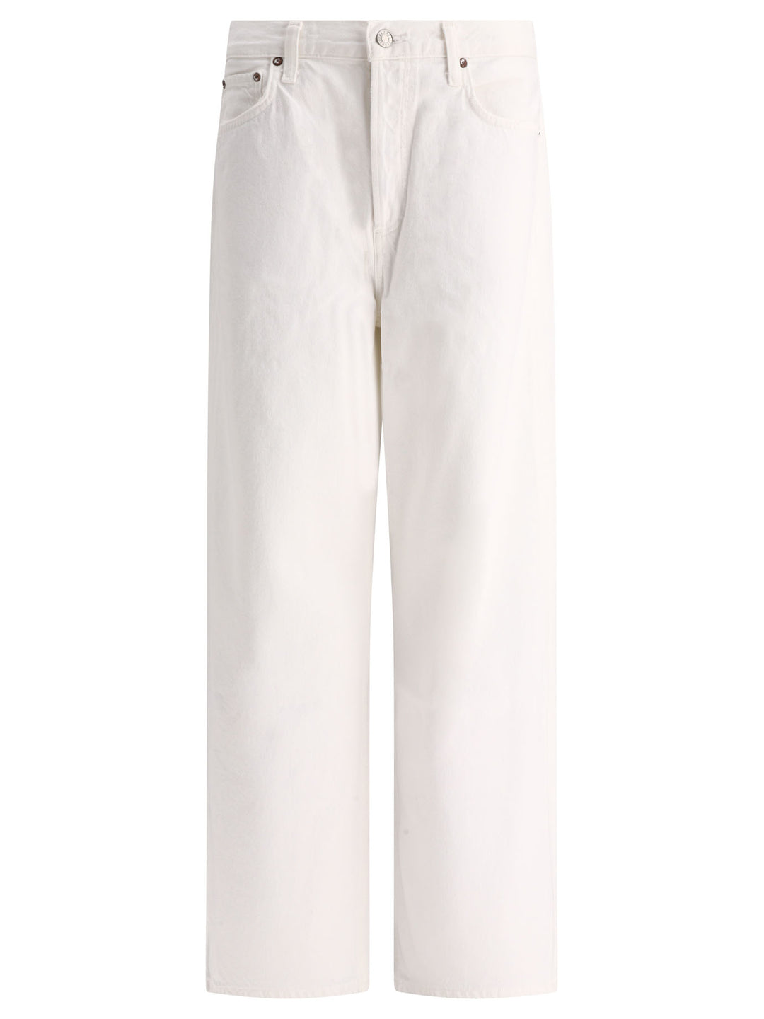 Low Slung Baggy Jeans White