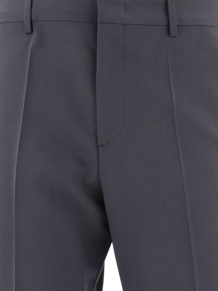 Wool Tailored Trousers Grey