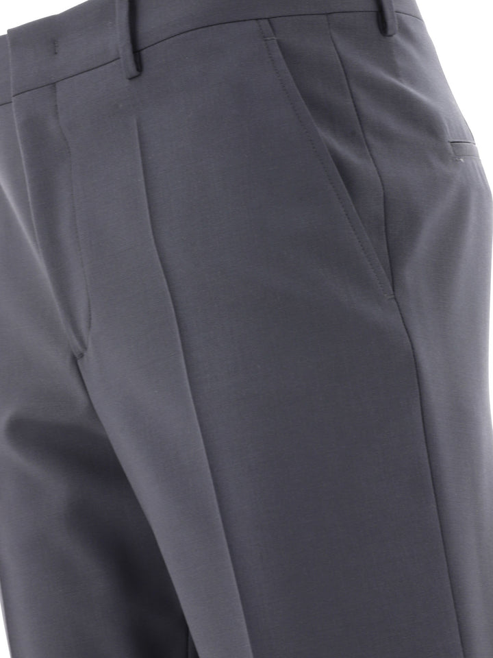 Wool Tailored Trousers Grey