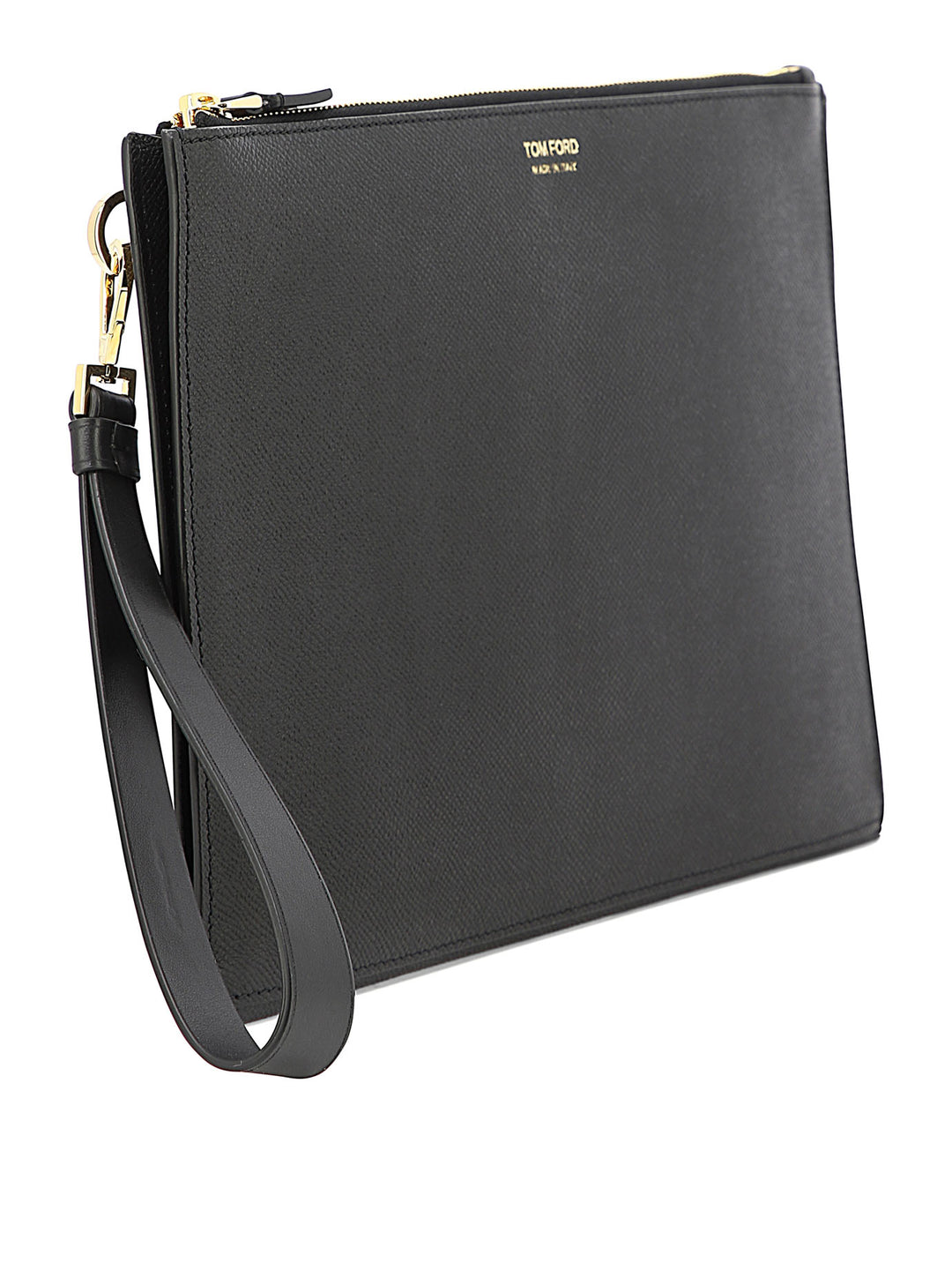 Logo Clutch Pouch Black