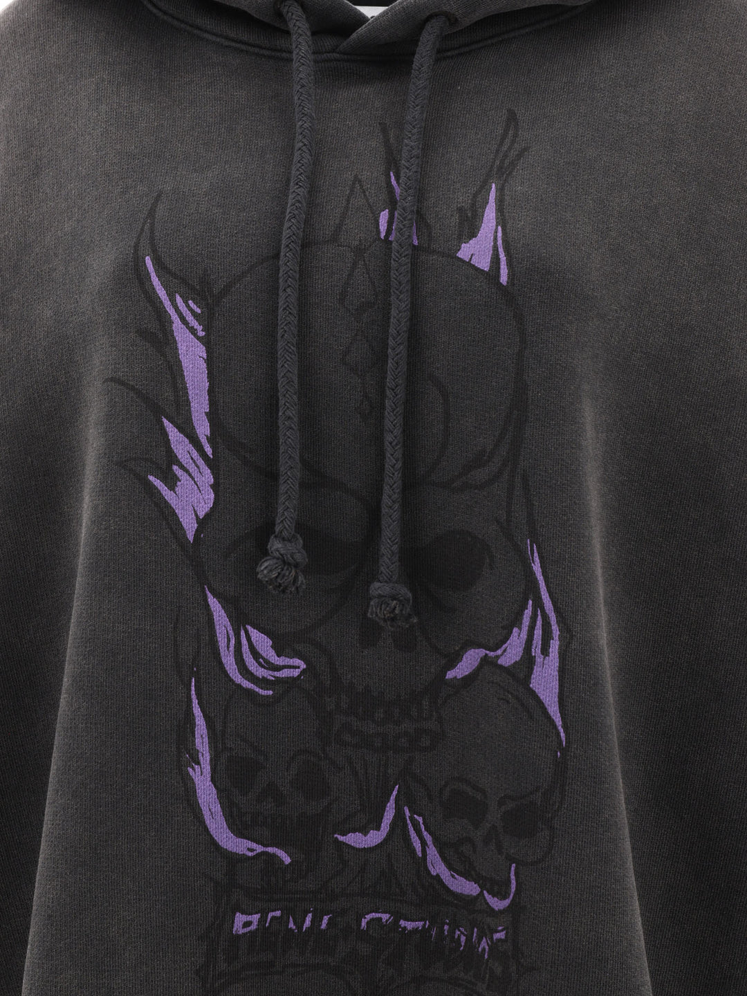 Printed Hoodie Sweatshirts Black