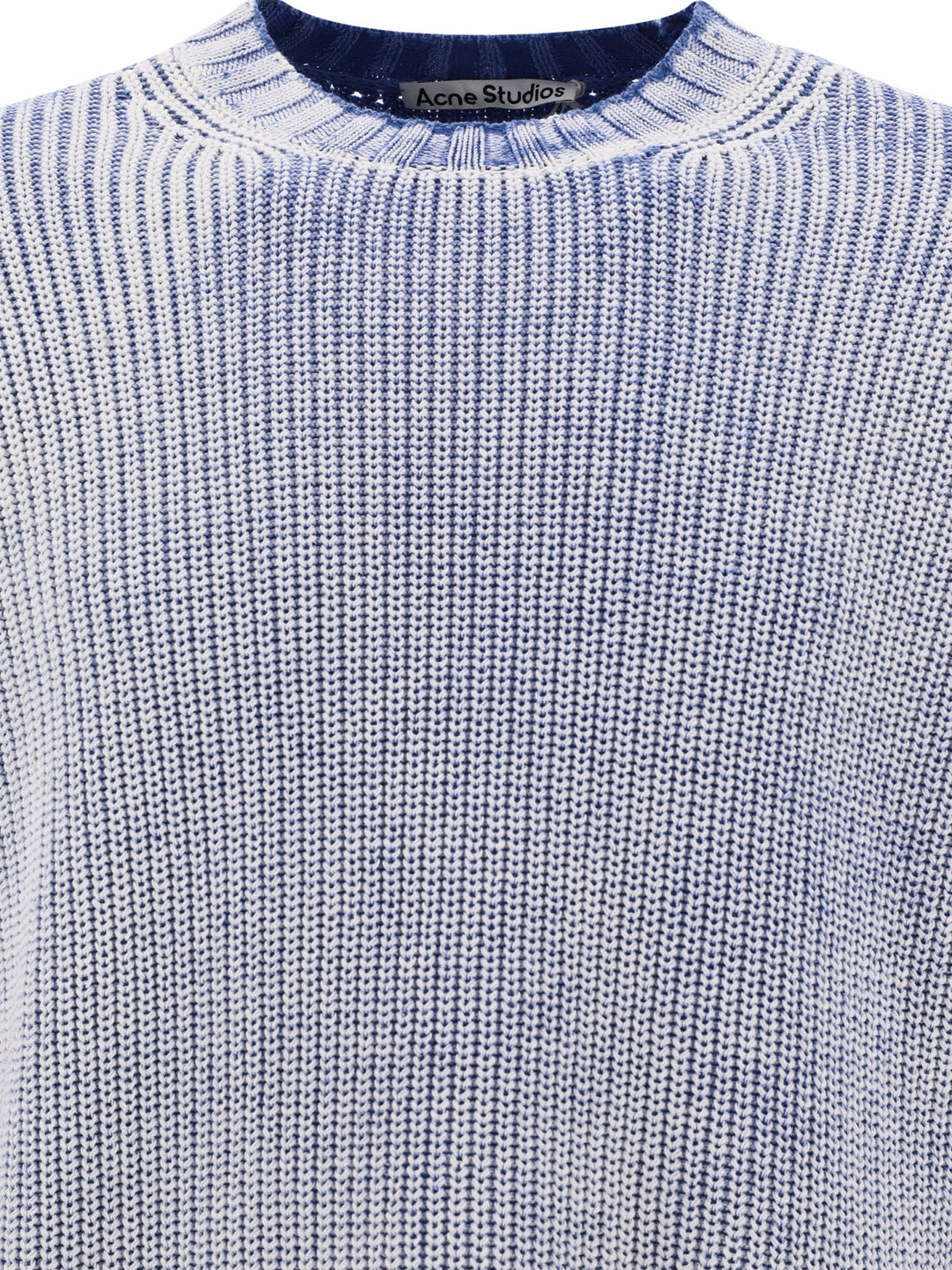 Sweater With Logo Patch Knitwear Light Blue