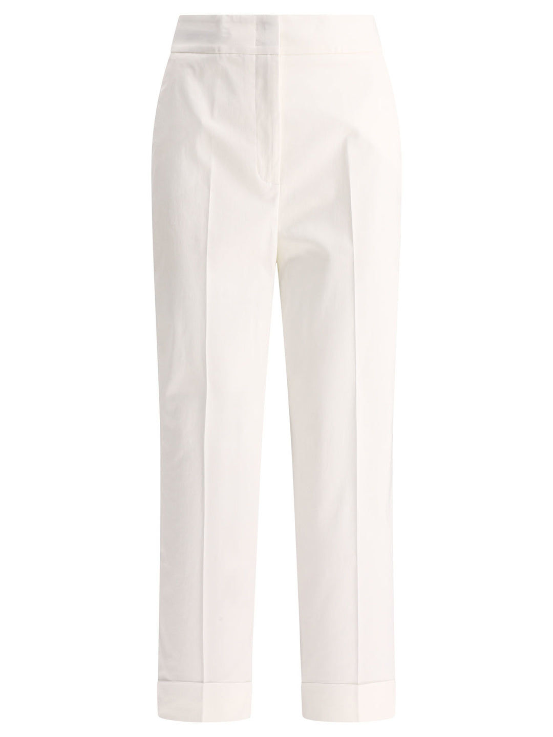 Turned-Up Trousers White