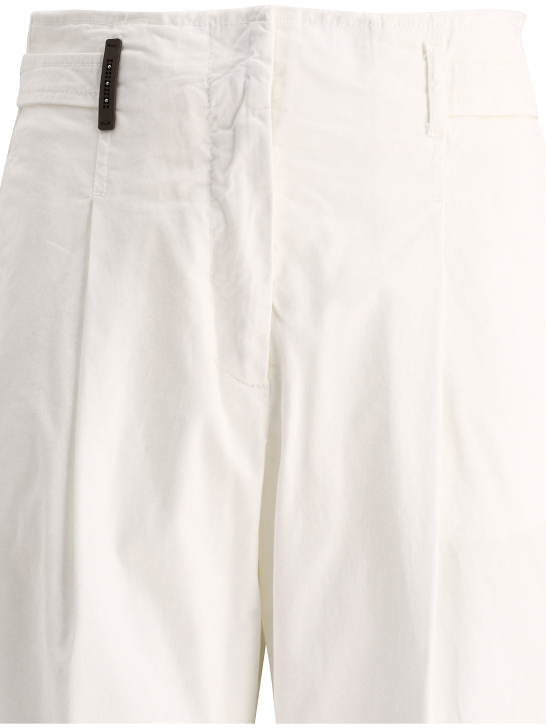 With Fringed Details Trousers White