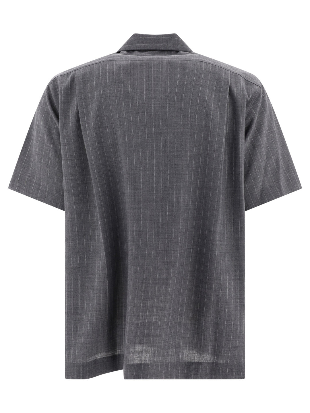 Pinstripe Shirt With Pockets Shirts Grey