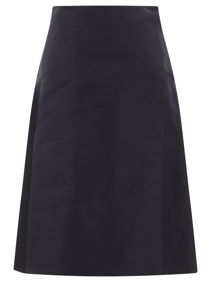 Cady Midi Skirt With Maxi Pleats Skirts Black