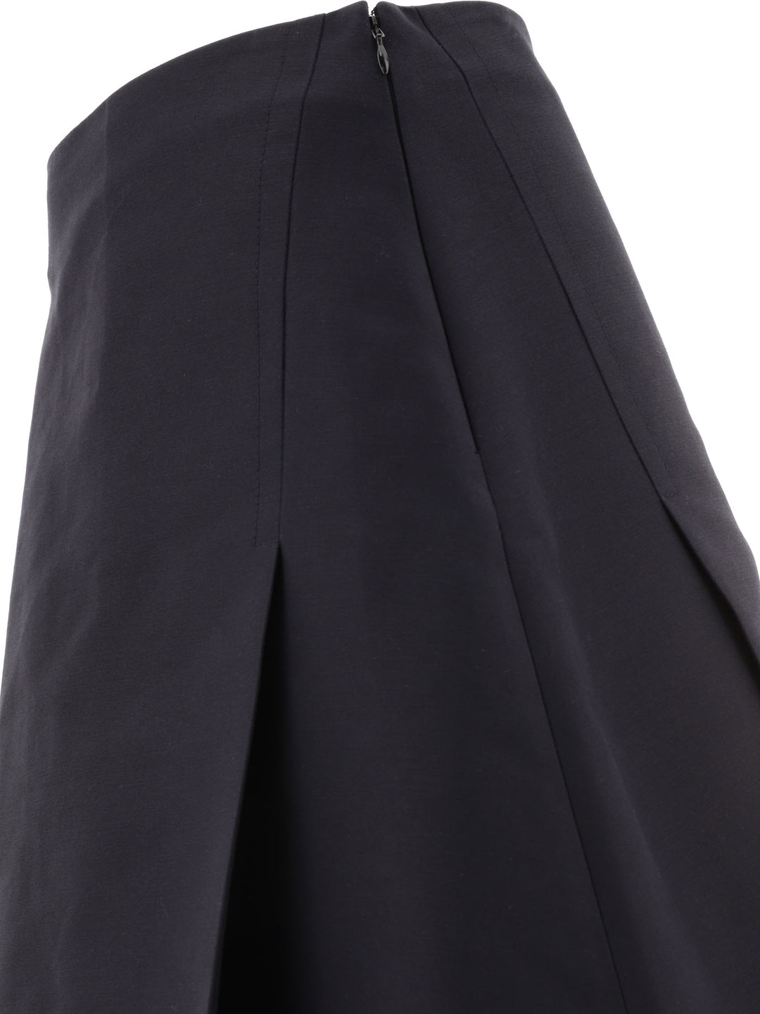 Cady Midi Skirt With Maxi Pleats Skirts Black