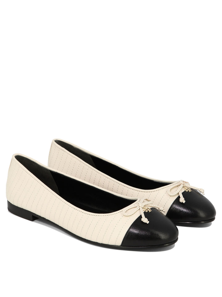 Cap-Toe Ballerinas Beige