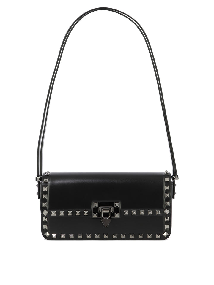 Rockstud23 East-West Shoulder Bags Black