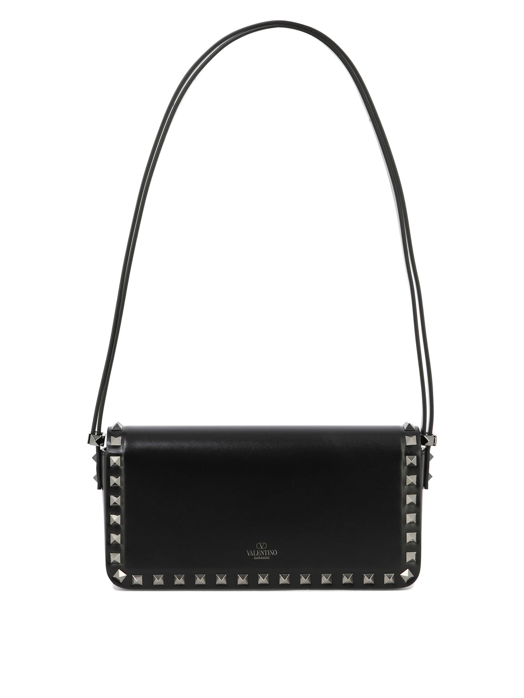 Rockstud23 East-West Shoulder Bags Black